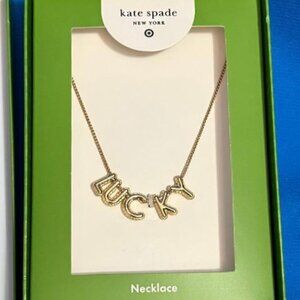NEW KATE SPADE NEW YORK X TARGET LIMITED EDITION " LUCKY " BUBBLE CHAIN NECKLACE